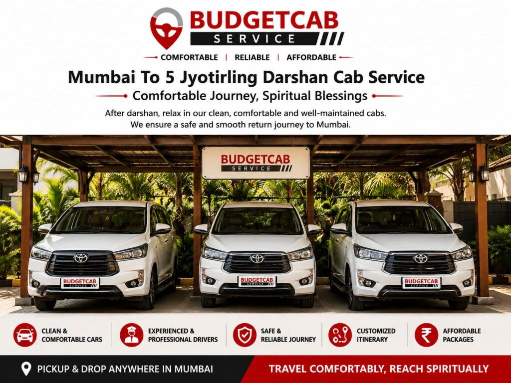 Mumbai To 5 Jyotirling Darshan Cab Service