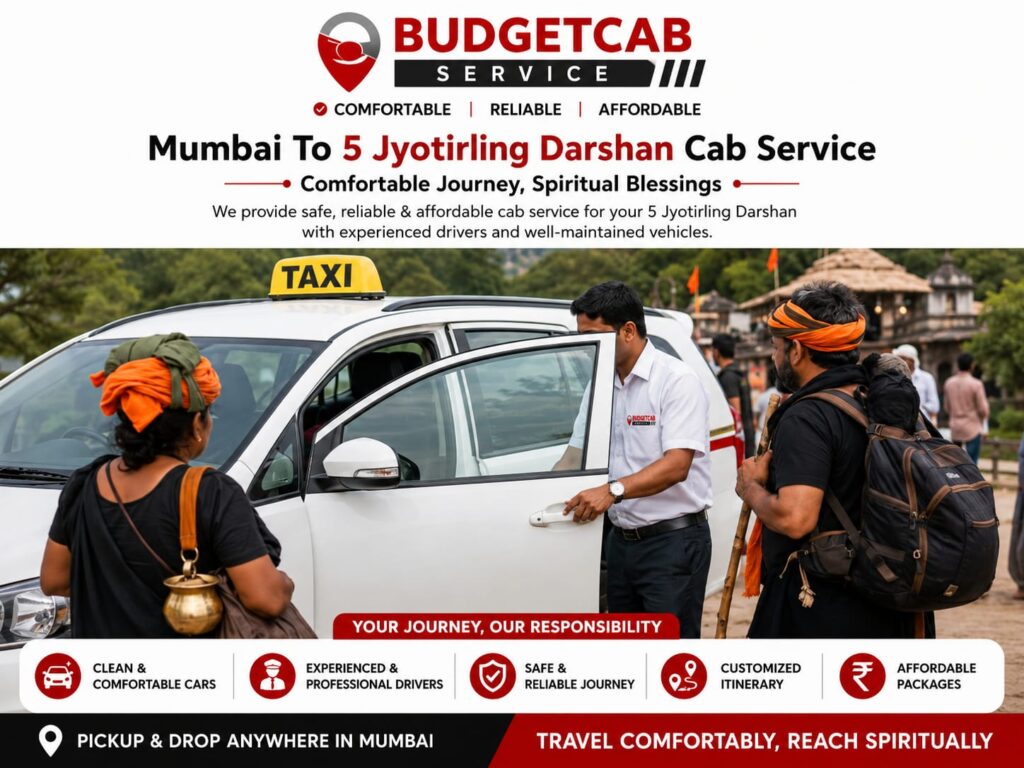 Mumbai To 5 Jyotirling Darshan Cab Service