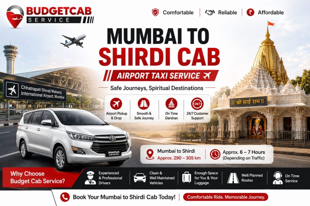 Airport Mumbai to Shirdi Taxi Service