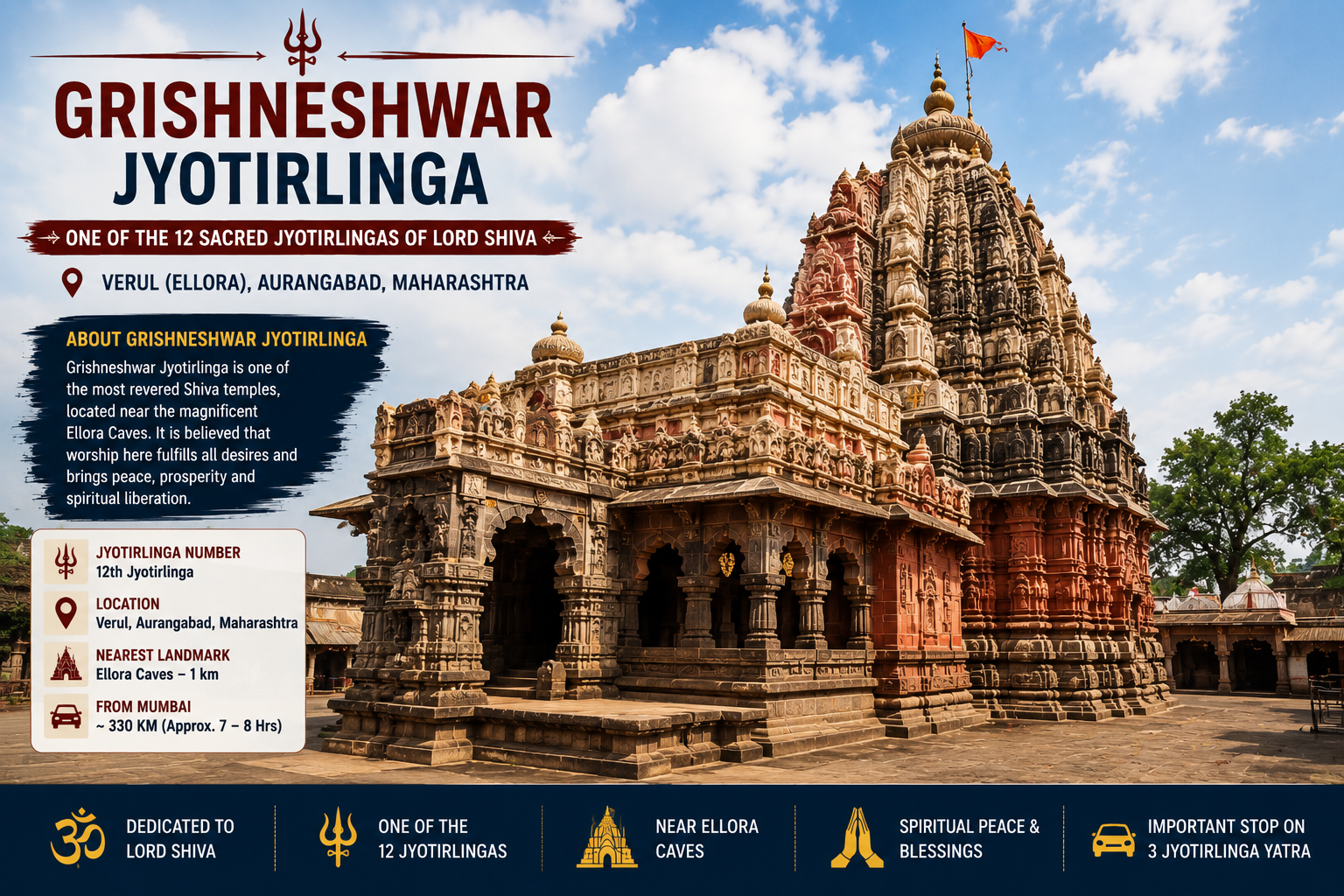 Grishneshwar Jyotirlinga Temple Verul Maharashtra