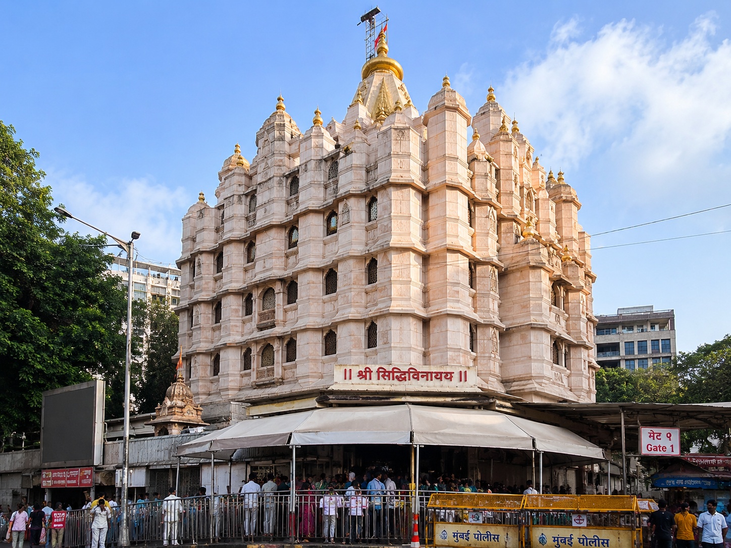 Siddhivinayak Temple exterior in Mumbai