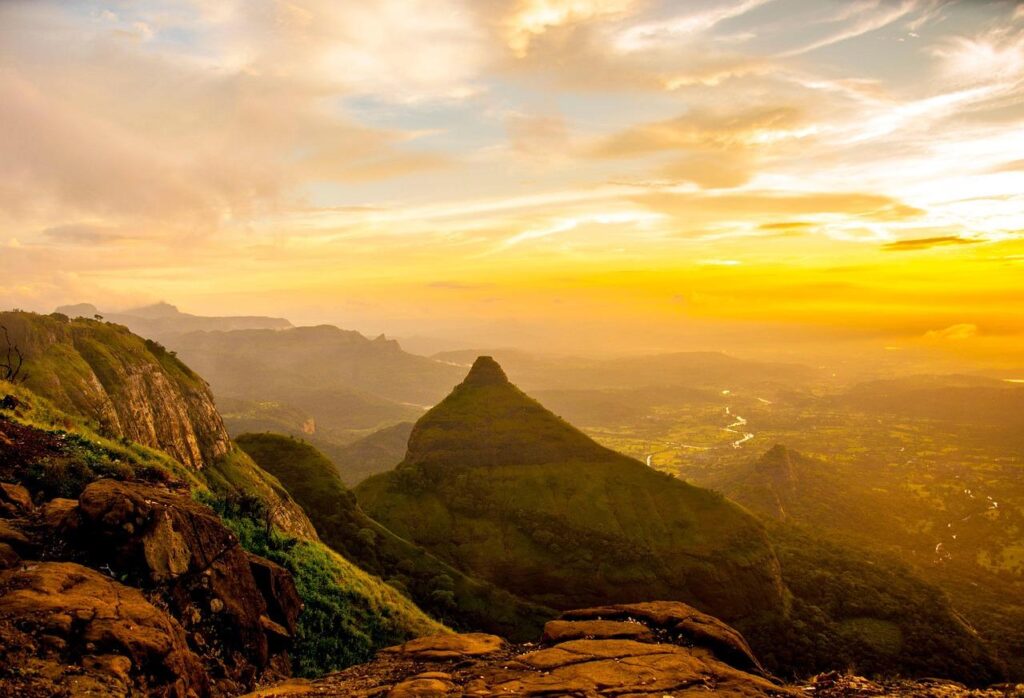 Lion Point Lonavala sunset viewpoint and valley scenery