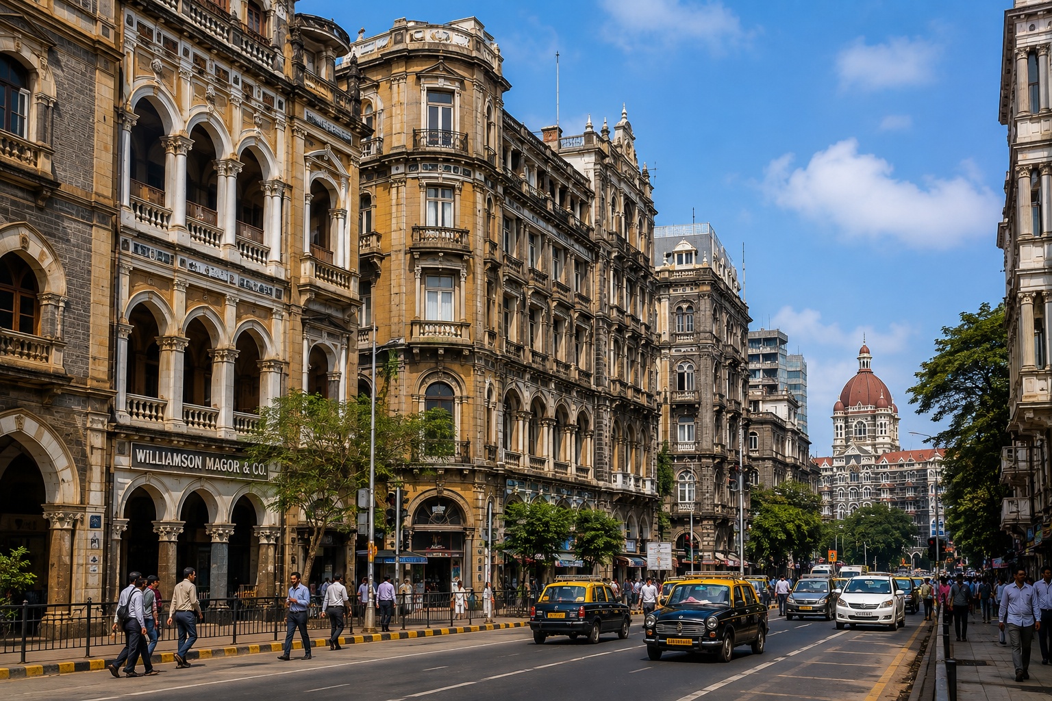 South Mumbai Fort area heritage architecture and historic street