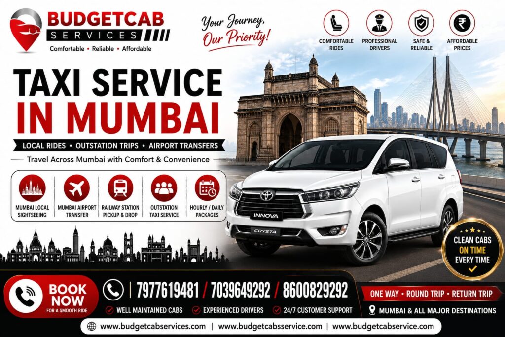 Mumbai to 3 Jyotirling Darshan Cab Service budget cab services