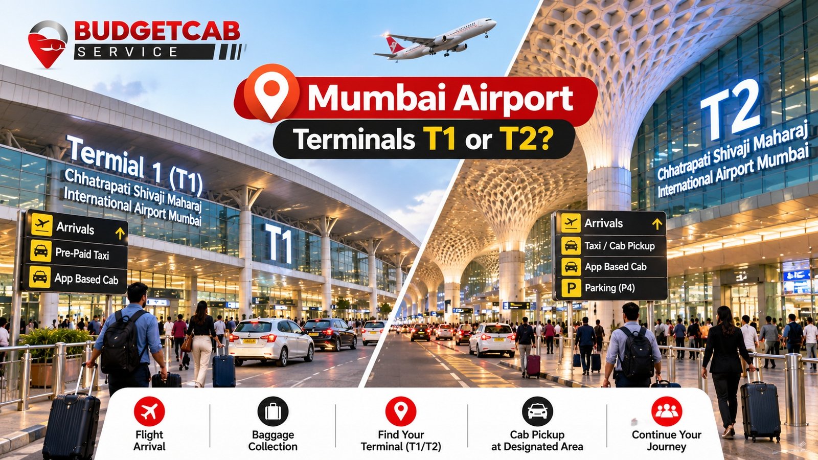 Mumbai Airport T1 and T2 terminal guide for cab passengers