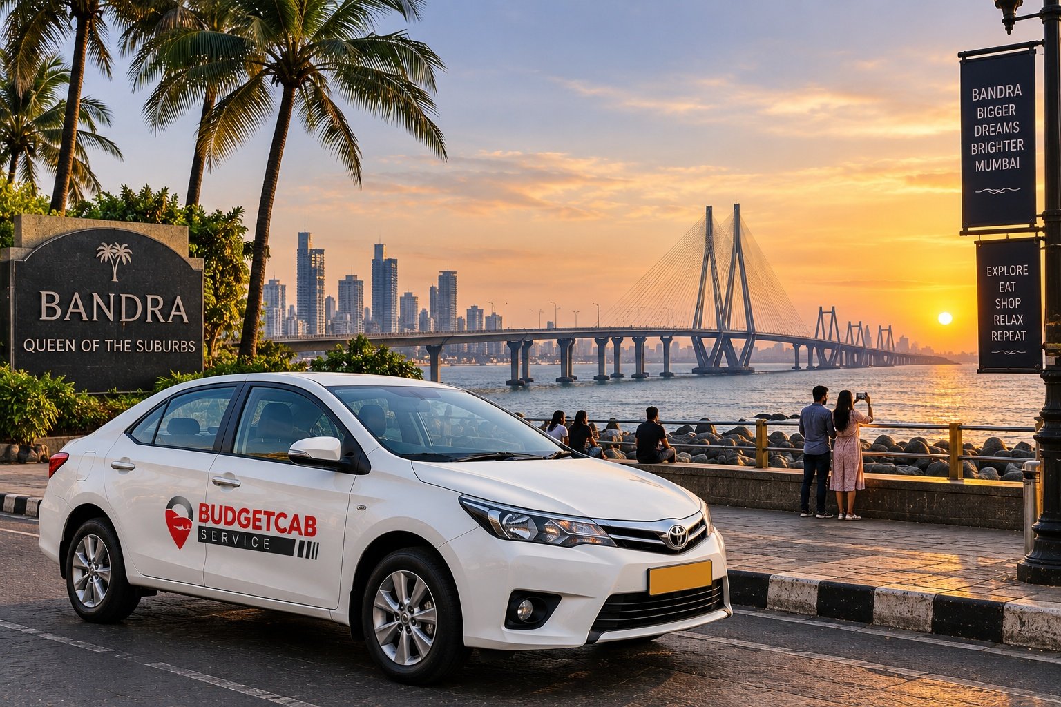 Full day cab Mumbai for Bandra and western suburbs