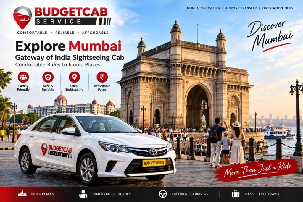 Gateway of India sightseeing cab in Mumbai