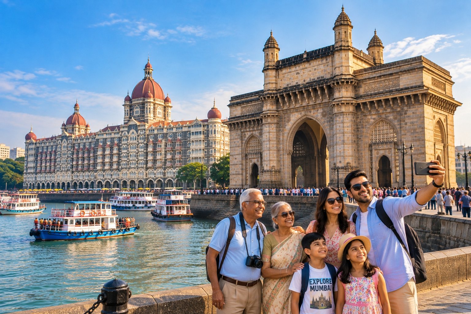 Gateway of India and Taj Mahal Palace Mumbai