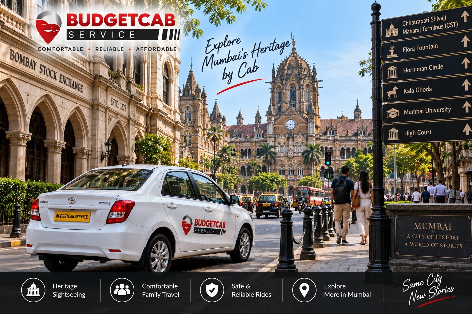 Mumbai Fort heritage sightseeing by cab