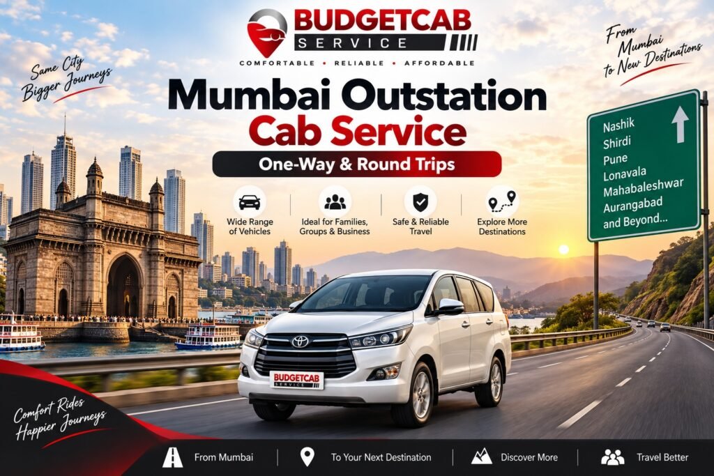 Mumbai outstation cab service for one-way and round trips