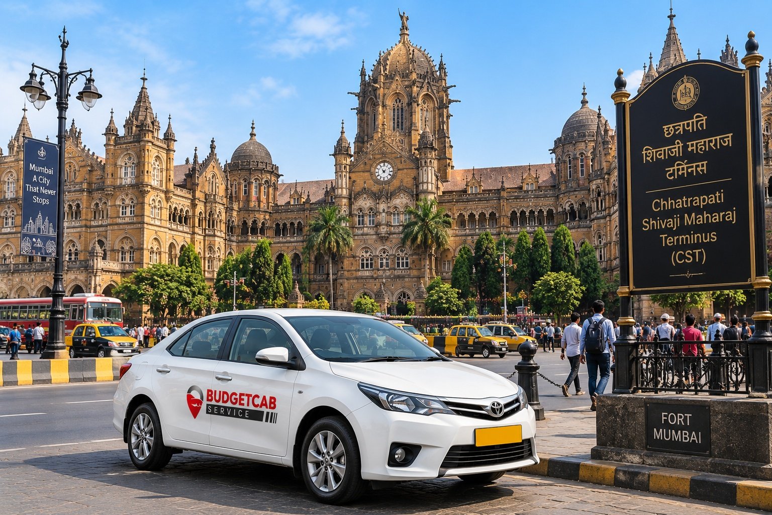 Mumbai taxi for full day near CST and Fort