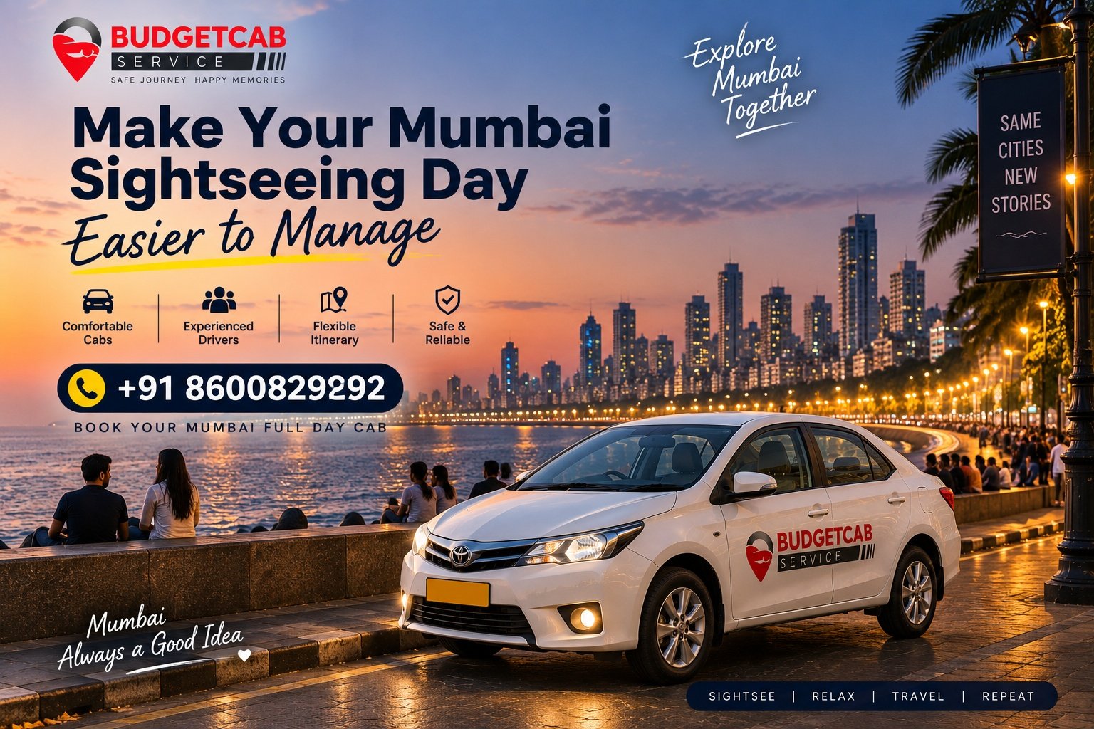 Mumbai taxi for full day booking