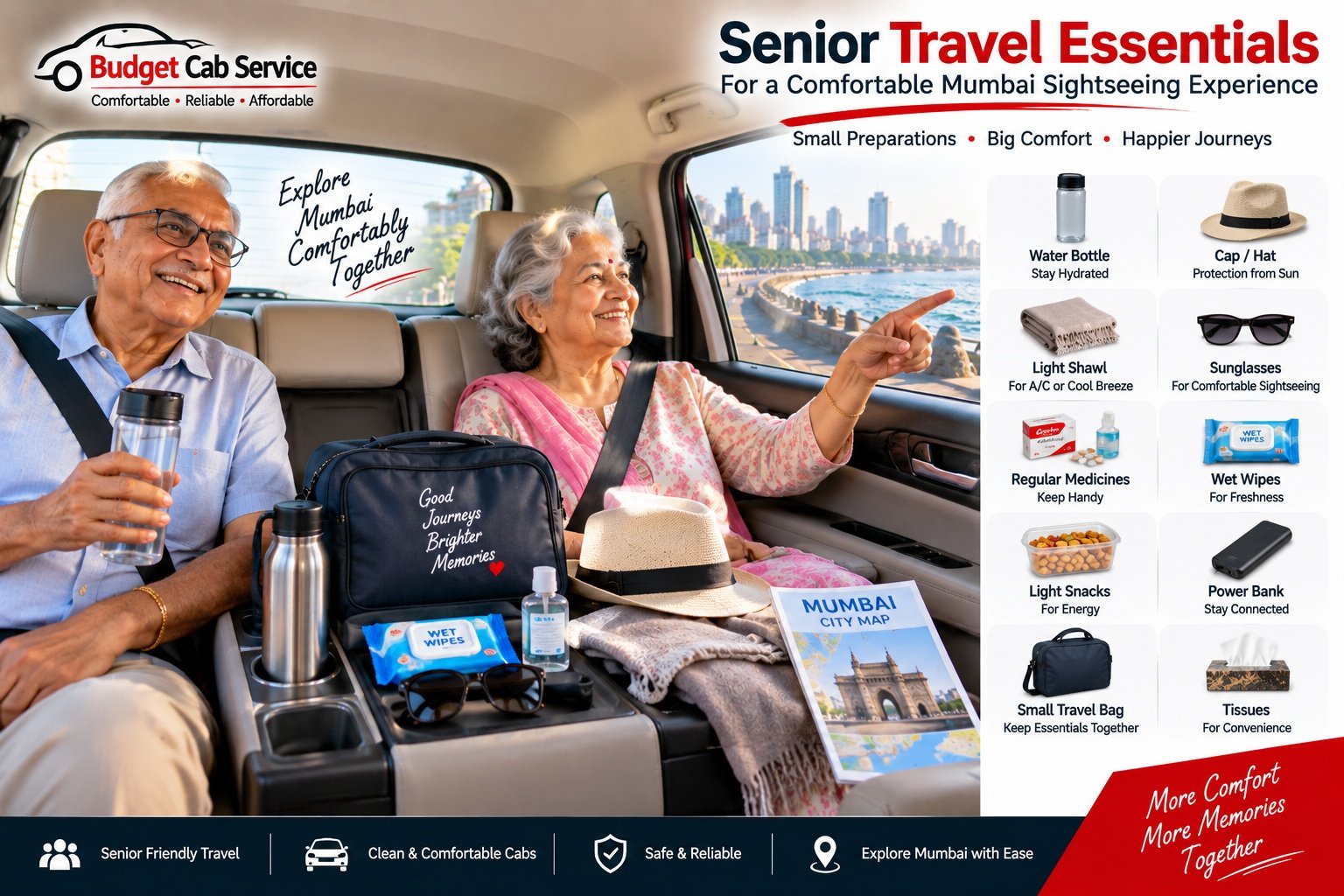 Senior citizen travel essentials for comfortable Mumbai sightseeing