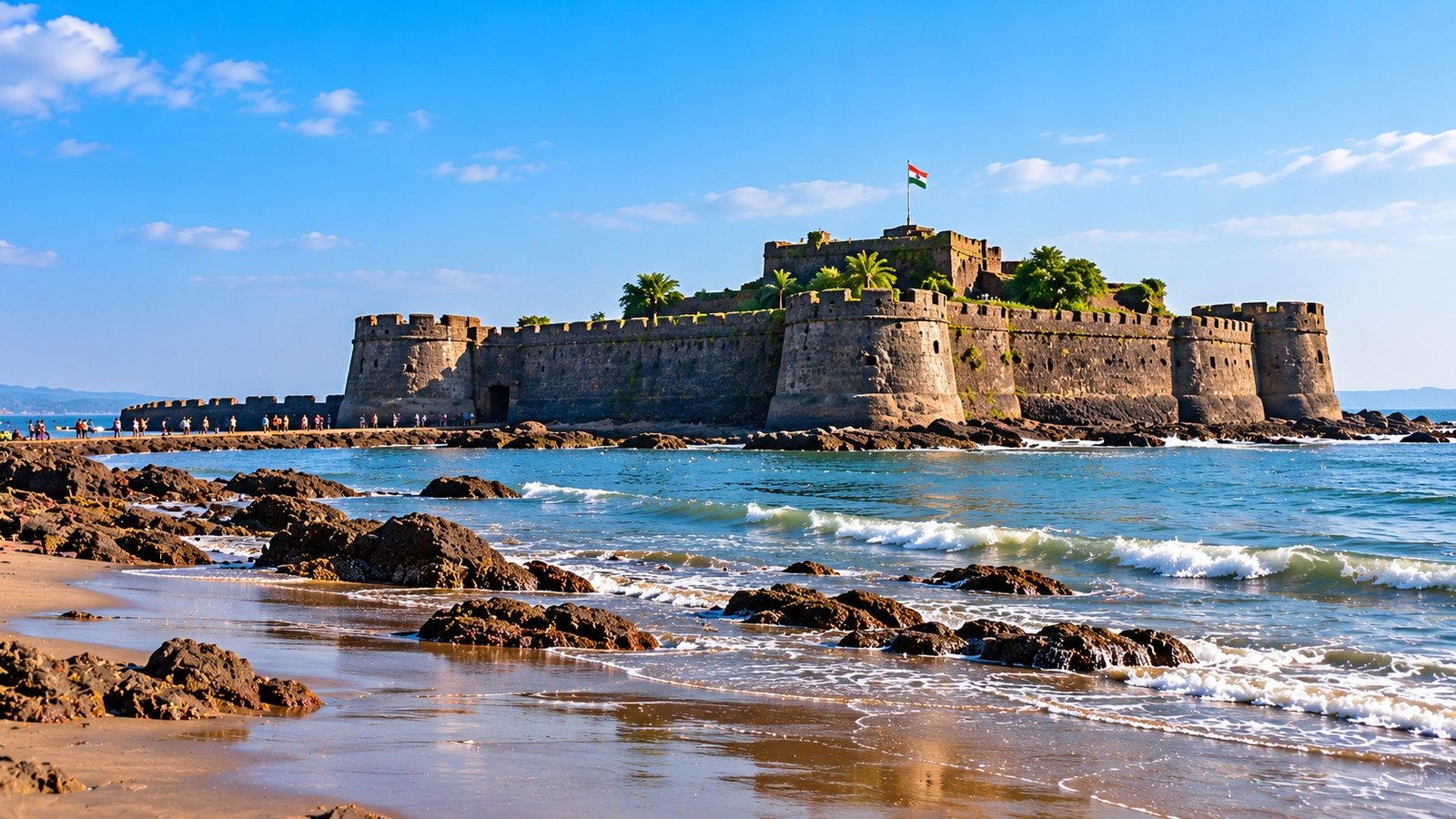 Kolaba Fort near Alibaug during a day trip from Mumbai