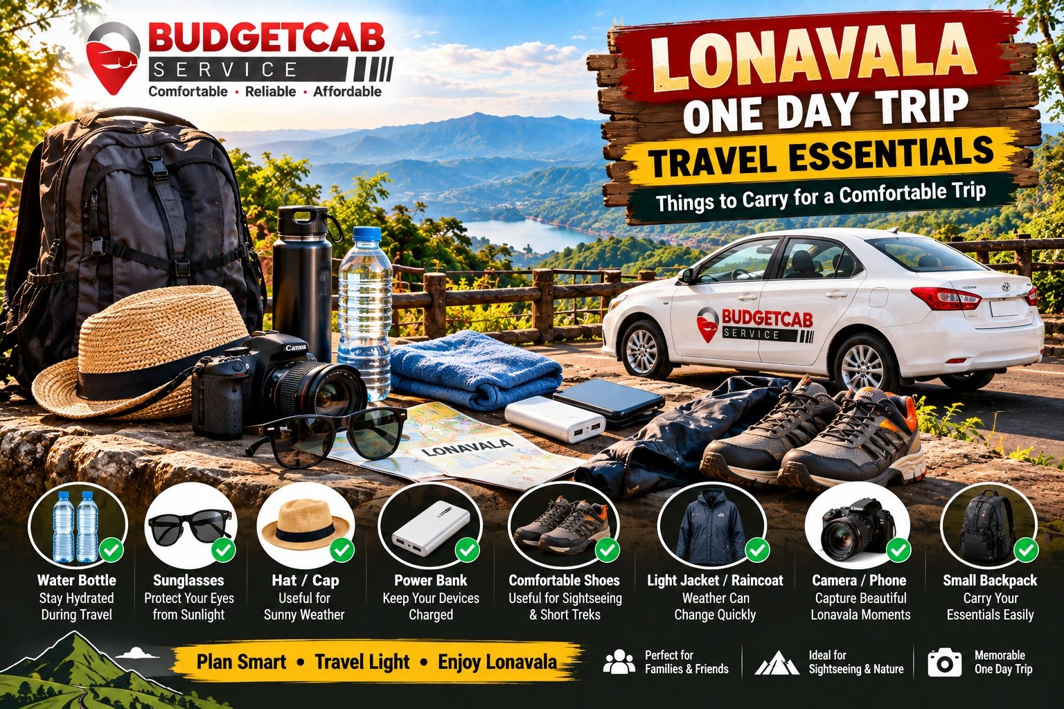 Things to carry for Lonavala one day trip