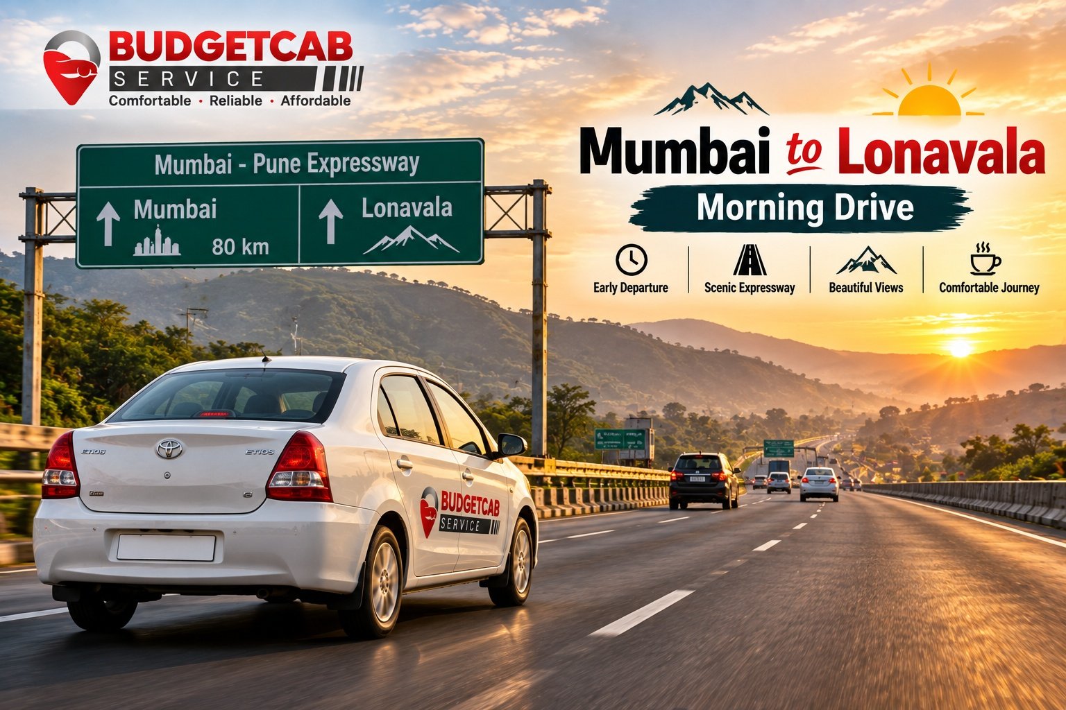 Early morning Mumbai to Lonavala cab journey